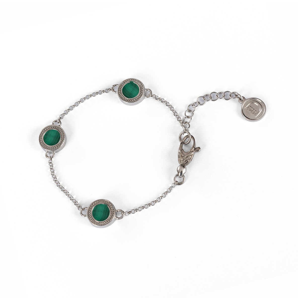 Bracciale maggiore bellezza realizzato in argento 925 platinato dal brand dueaerre 1938